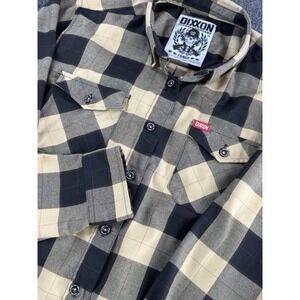 Dixxon Tango Flannel Shirt 2X Brown Black Plaid Women's